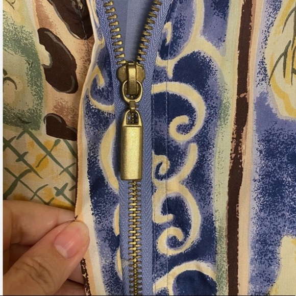 NWOT VTG 80s 90s 100% Silk Windbreaker Bomber Track Jacket Full Zip Women's M - Picture 3 of 7